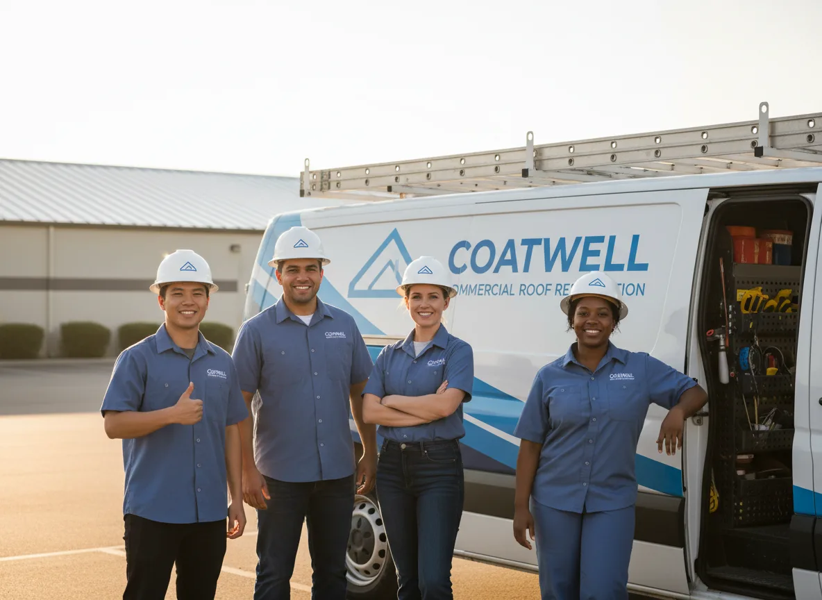 Commercial roof coating company in Burden, KS