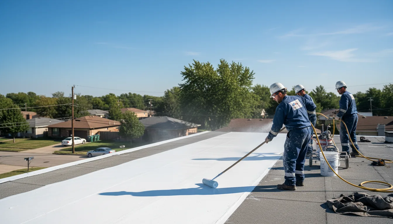 Commercial roof coating in Burden, KS near me